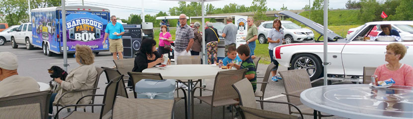 BBQ Party in a Box at a Local Business Promotion